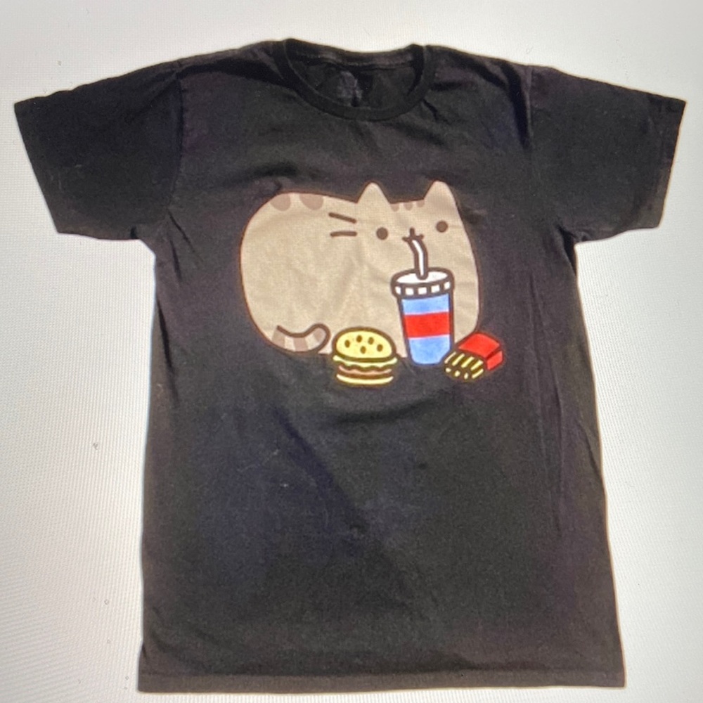 Pusheen The Cat Fast Food T-Shirt Size -S
